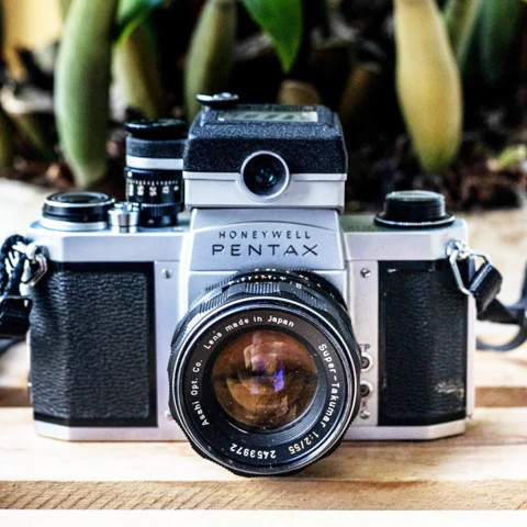 Câmera Analógica Pentax Honeywell H1A + Super Takumar 55mm