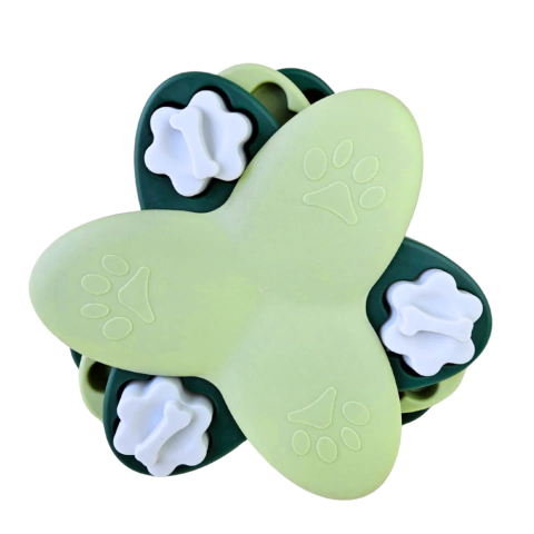 Brinquedo Laby Tabuleiro Interativo para Cães - Fuzzie nas cores verde escura e verde claro