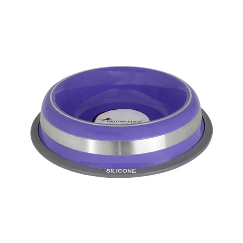 Comedouro Inox Prestige de cor Roxo de 450ml.