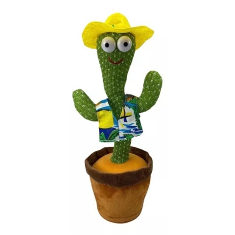 Cactus Bailarin Recargable Canta Baila Y Repite Voz