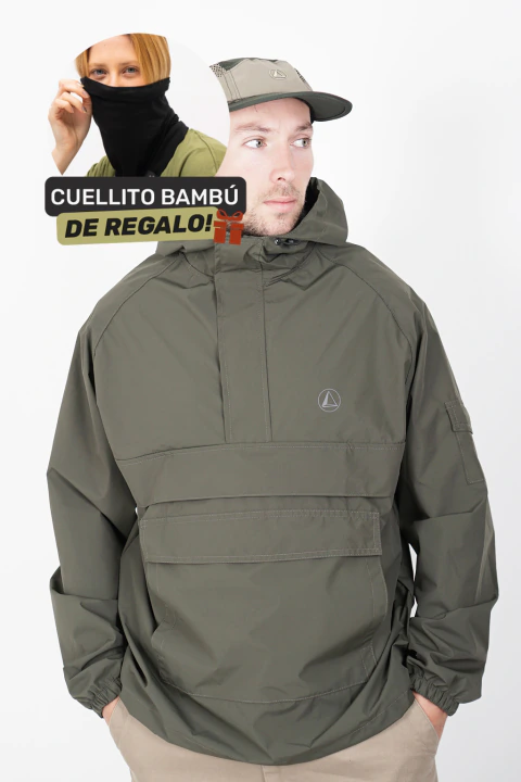 ANORAK IMPERMEABLE - VERDE
