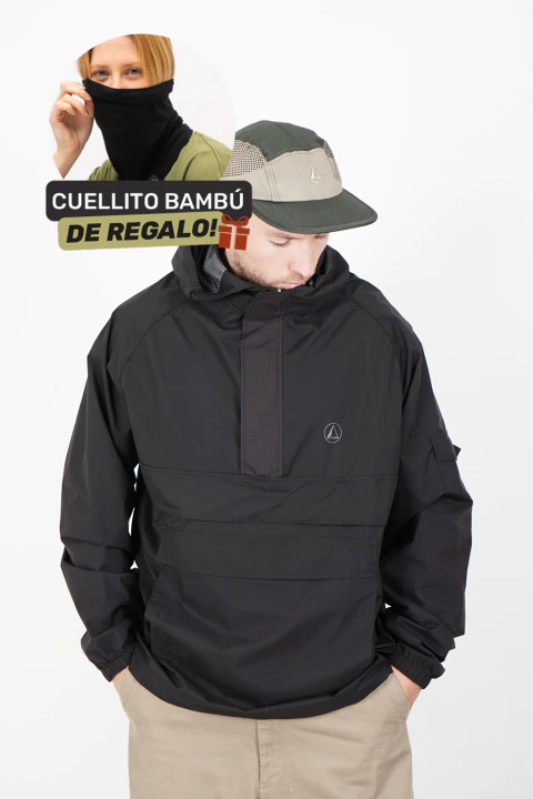 ANORAK IMPERMEABLE - NEGRO
