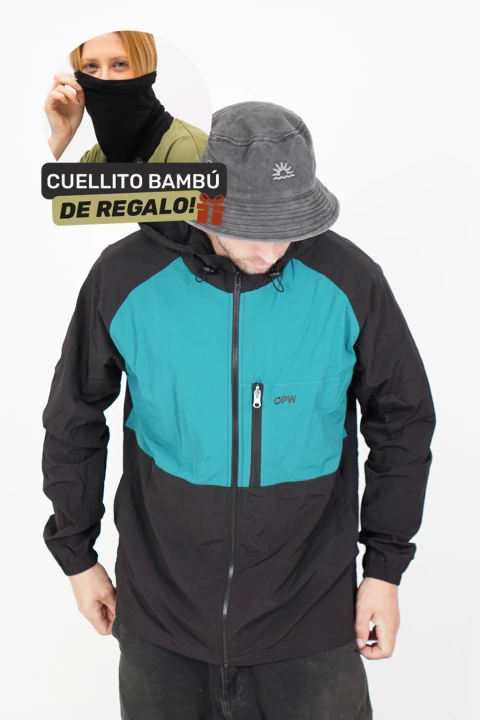 CAMPERA PARACHUTE - NEGRO