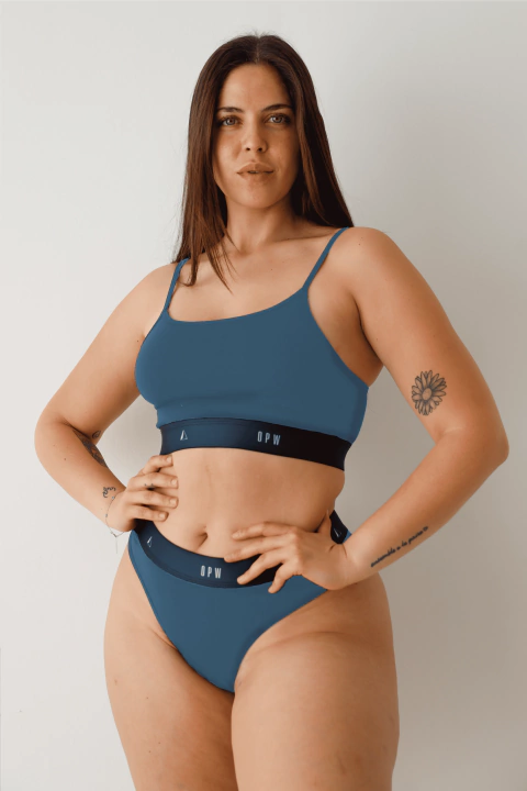 Top de Bambú con Elástico - Marino - comprar online