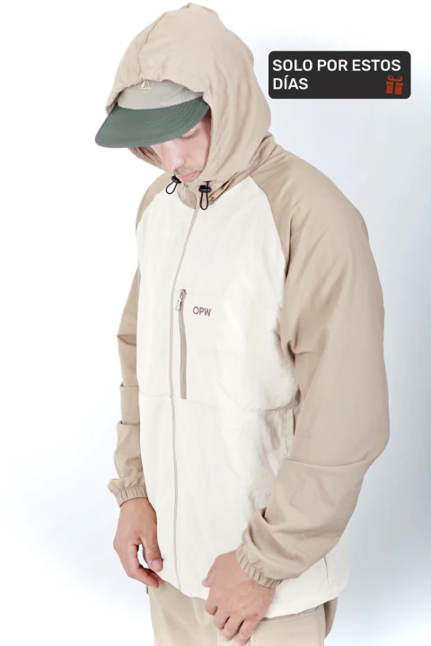 CAMPERA PARACHUTE - BEIGE
