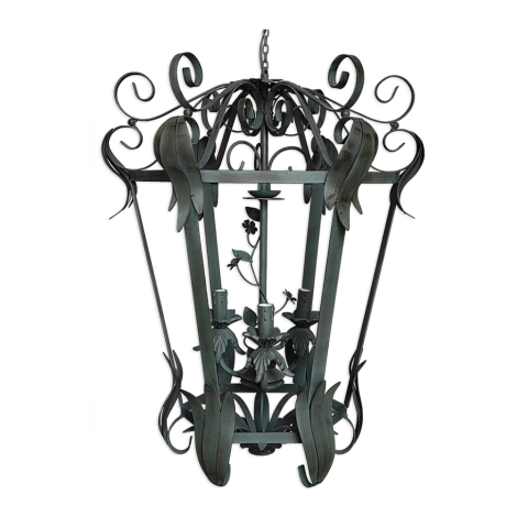 Lanterna com lustre interno 65 x 85 cm - comprar online