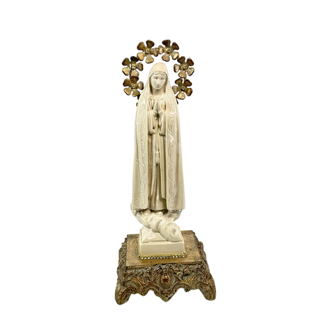 Nossa Senhora de Fátima em Travertino, 40cm - comprar online
