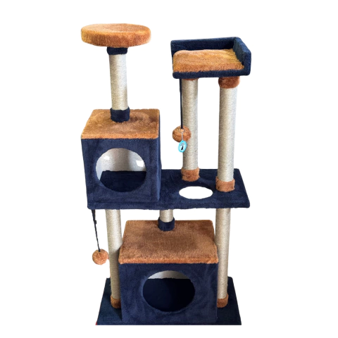 Birmano con Yute Azul Petróleo y Beige - comprar online