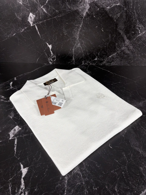Loro Piana Exclusive · Polo de punto blanco
