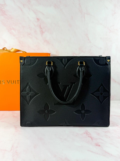 LOUIS VUITTON ONTHEGO MM MONOGRAM EMPREINTE BLACK
