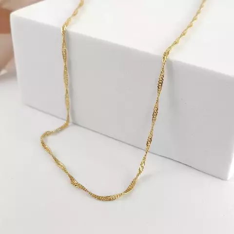 Corrente Cingapura - Folheado a Ouro 18k - comprar online