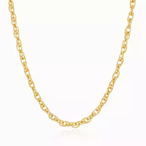 Colar com Elos Triplos Entrelaçados - Folheado a Ouro 18k. - comprar online