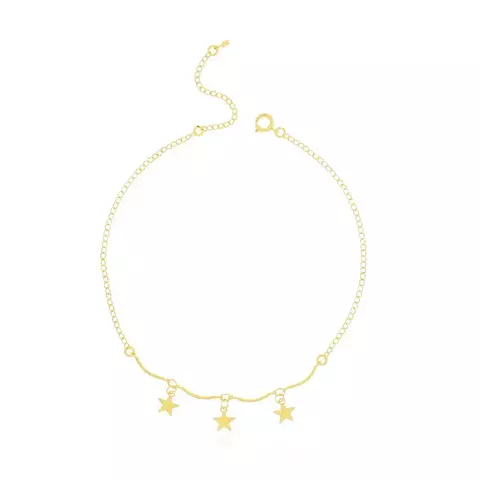 Tornozeleira Estrelas - Folheado a Ouro 18k - comprar online