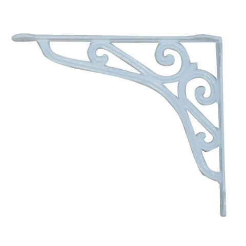 Cantoneira Branca Suporte de Parede Mão Francesa 20x25cm