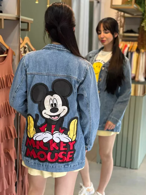 MAX Jaqueta Jeans Bordado