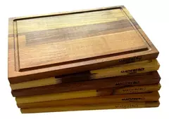 Platos De Maderas Duras X 6 Para Asado - comprar online