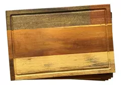 Platos De Maderas Duras X 6 Para Asado - tienda online