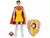 Boneco Eric Cartoon Classics Dungeons & Dragons 15cm com Acessório Hasbro