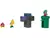 Imagem do Boneco Super Mario 3 Unidades Candide