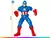 Imagem do Boneco Capitão América Marvel Comics 552