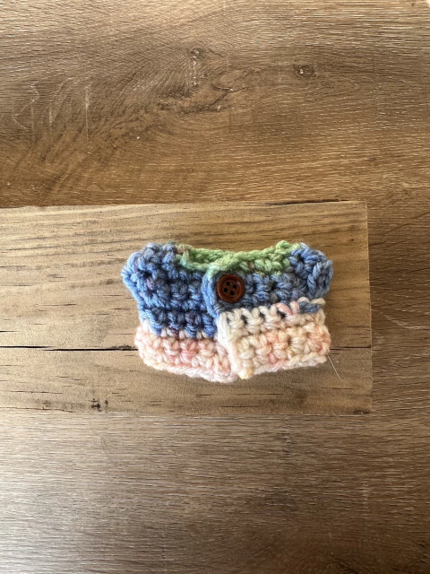 Chaleco multicolor celeste - comprar en línea