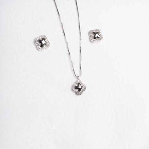 Conjunto Flor — Colar e Brincos - comprar online