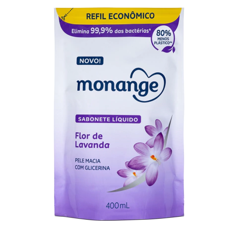 Monange Sabonete Líquido de Lavanda Refil 400ml