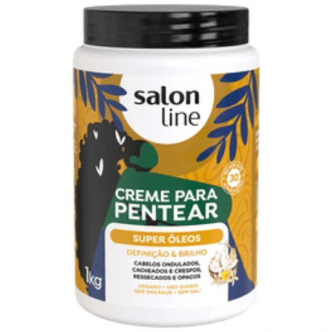 Salon Line Creme P/ Pentear Super Óleos 1L