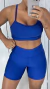 Meia coxa liso GG azul caneta