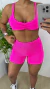 Conj Jacquard boleado top tira un ESCOLHA CORES