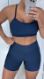 Meia coxa liso P/M azul marinho - comprar online