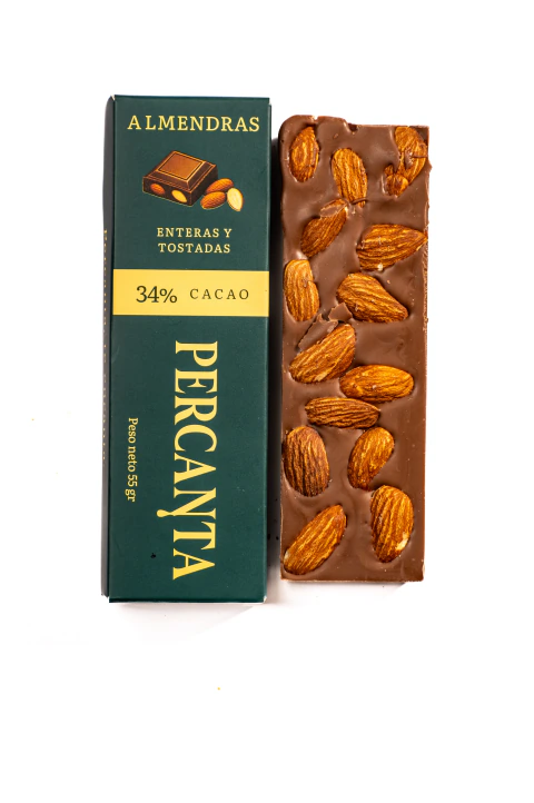 TABLETA ALMENDRA CHOCOLATE CON LECHE 55gr