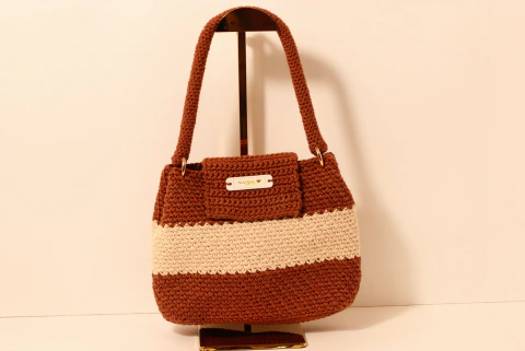 Bolsa Crochê Chocolate