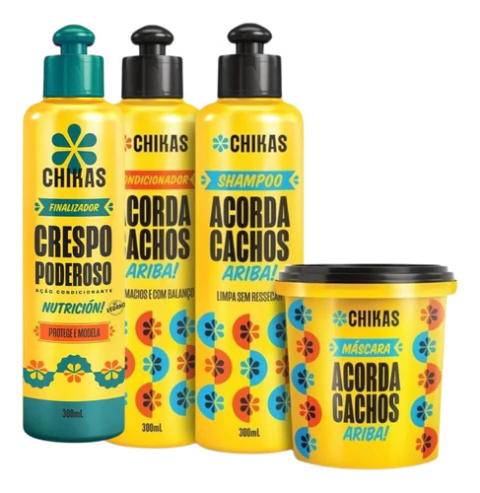 Chikas Bio Extratus Acorda Cachos Crespos Completo Original