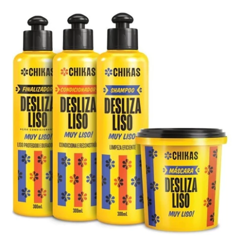Kit Chikas Desliza Liso Completo Para Cabelos Lisos Oficial