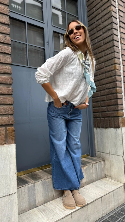 Jeans Wide Leg Solchu By K-lipso - comprar online