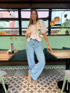 Jeans Wide Leg Rafaela By Isostasia - comprar online