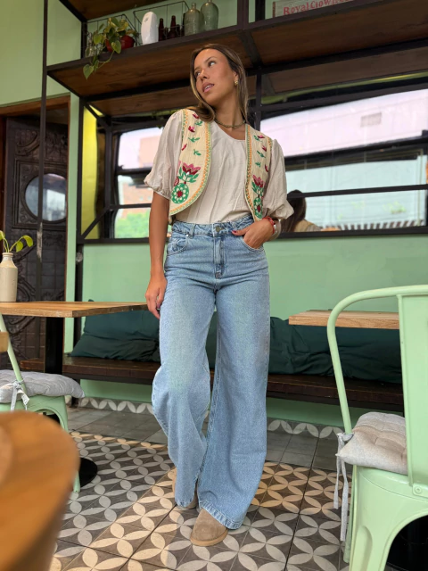 Jeans Wide Leg Rafaela By Isostasia