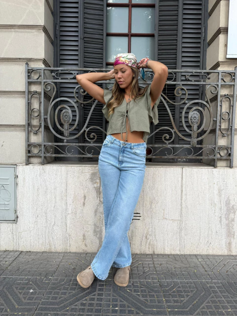 Jeans Wide Leg Petibe By Isostasia - comprar online