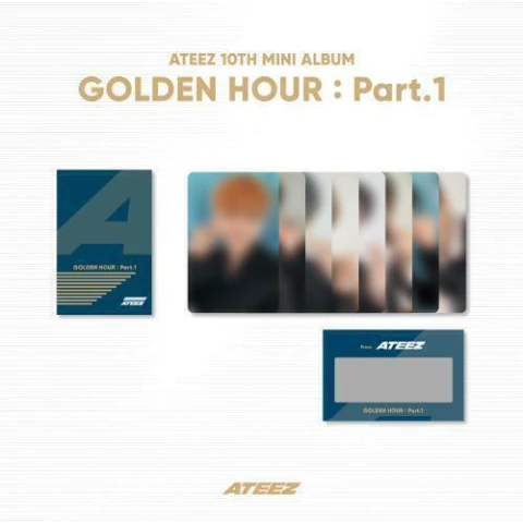 ATEEZ - OFFICIAL MD [GOLDEN HOUR : Part.1] (PHOTO & SCRATCH CARD A SET)