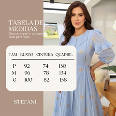 Vestido Sonia Azul - Flaviane Fashion Store