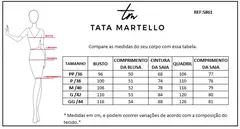 Conjunto Midi no Crepe Bordado com Babados Evelyn - loja online