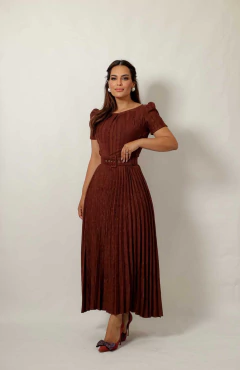 VESTIDO PLISSADO - loja online