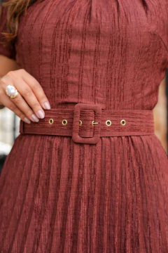 VESTIDO PLISSADO - comprar online