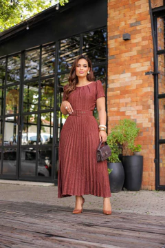 VESTIDO PLISSADO