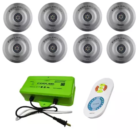 KIT DE 8 LUMINARIAS W&W HORUS+CONTROLADOR POOLED