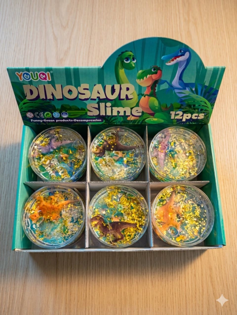 slime con muñecos de DINOSAURIOS - comprar online