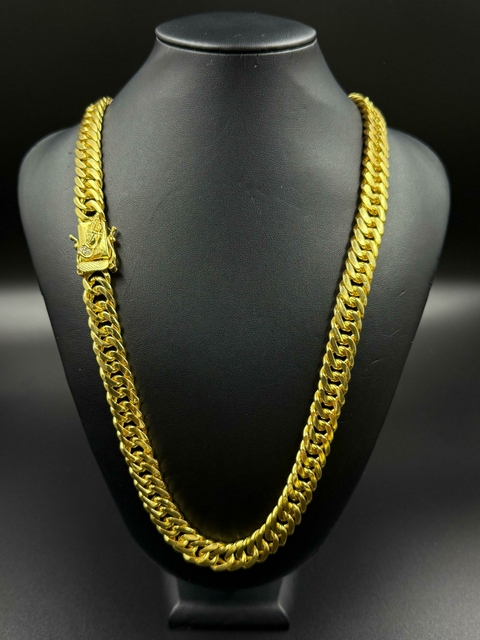 Corrente Elo Duplo Banhada A Ouro18k (12 mm x 70 cm) - comprar online