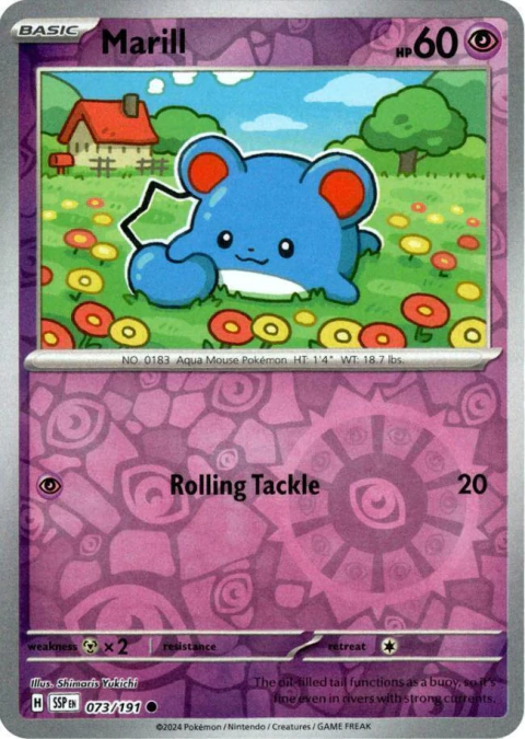 073/191 Marill reverse holo