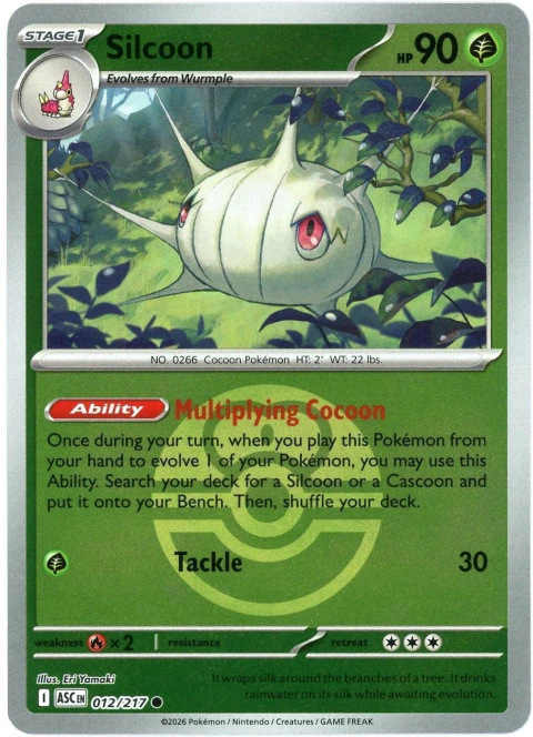 012/217 Silcoon [pokeball reverse]